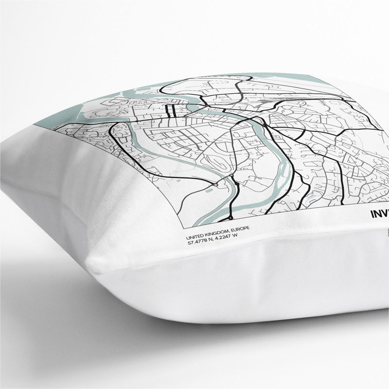 Square Cushion, 55cm H x 55cm W x 20cm D, White