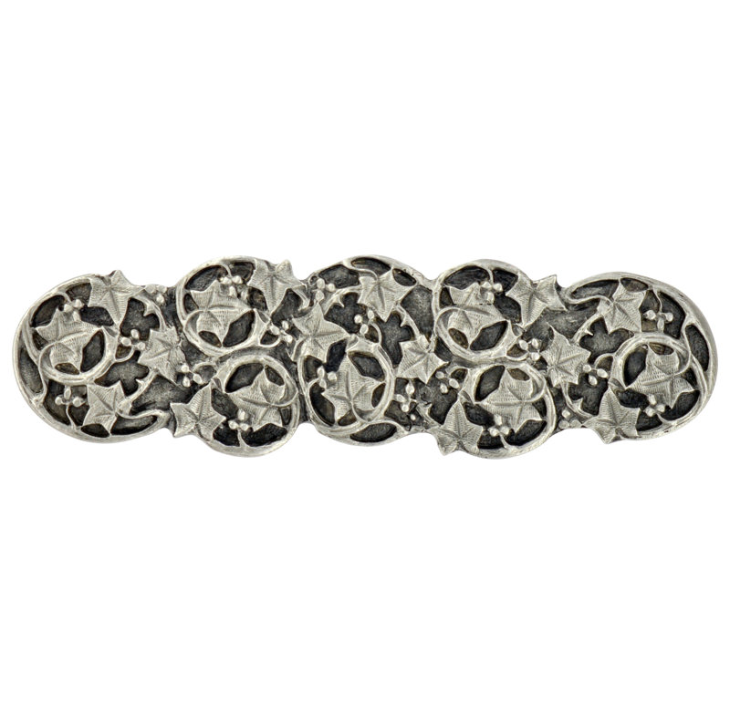 Leaves Bar / Handle Pull, Antique Pewter