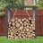 Outdoor Meta Firewood Rack ,Open Wood Shed For Firewood, Pellet, Or Lumber Storage-111234535
