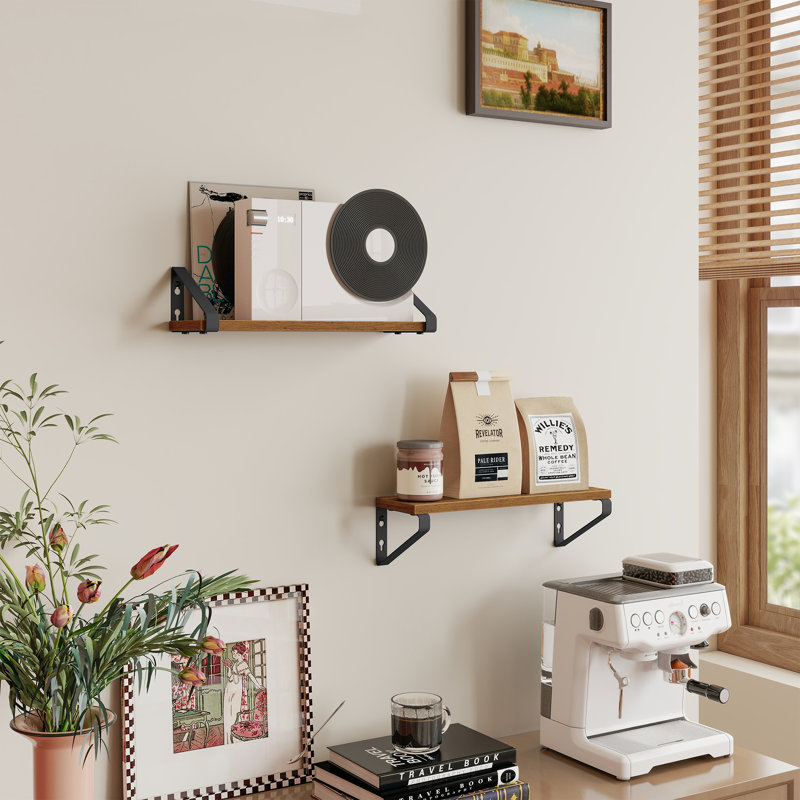 2 Piece Bracket Shelf, 11.2cm H x 40cm W x 12.7cm D