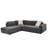 104.30'' Square Arm Sleeper Sofa 2 In 1 Convertible Sleeper Sofa Bed With Srorage Chaise And Pull Out Bed-119966971