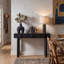 Console Mid-Century avec pieds en bois massif-1342273