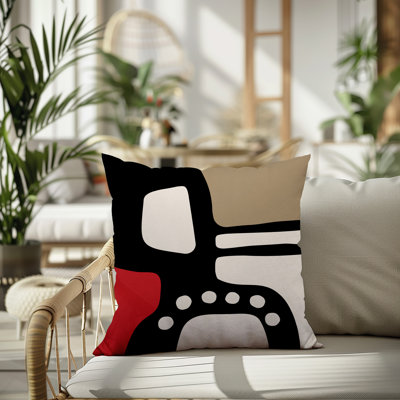 Tobe Minimalist Reversible Indoor/Outdoor Square Pillow
