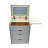 31 Vanity Desk With Hidden Storage And Foldable Panel, White Makeup Table Use, Drawers, Flip Mirror