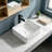 Topcraft 14.76" White Ceramic Bathroom Vessel Sink