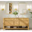 1-light Dimmable Bathroom Gold Iron Wall Armed Sconce with Frosted Glass