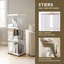 105.5 cm H x 36 cm W Bookcase
