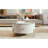  Baadur Modern Round Storage Coffee Table with Marble-Pattern Top and Drawers-1198735643-1177169216