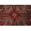 Tapis rouge en laine fabriqué à la main 9 x 12