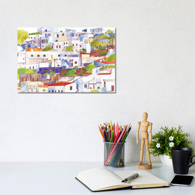 Lindos 1 Piece Wrapped Canvas Wall Art