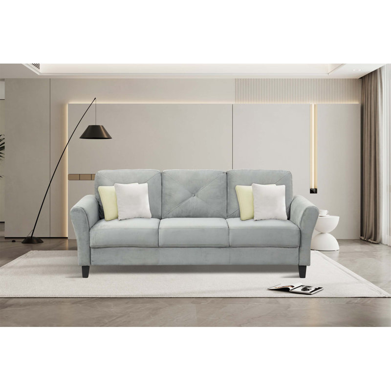 Canapé de salon à la mode et confortable pour trois personnes avec un design exquis et des matériaux de haute qualité pour une détente optimale