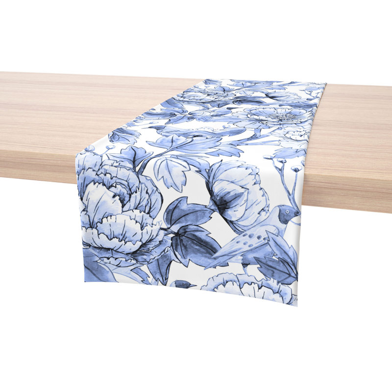 Floral 225 Cotton Table Runners, 90" x 16"
