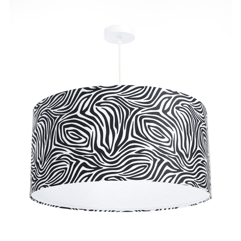Ambr 1 - Light Black Drum Pendant, 102cm H x 20cm W x 40cm D