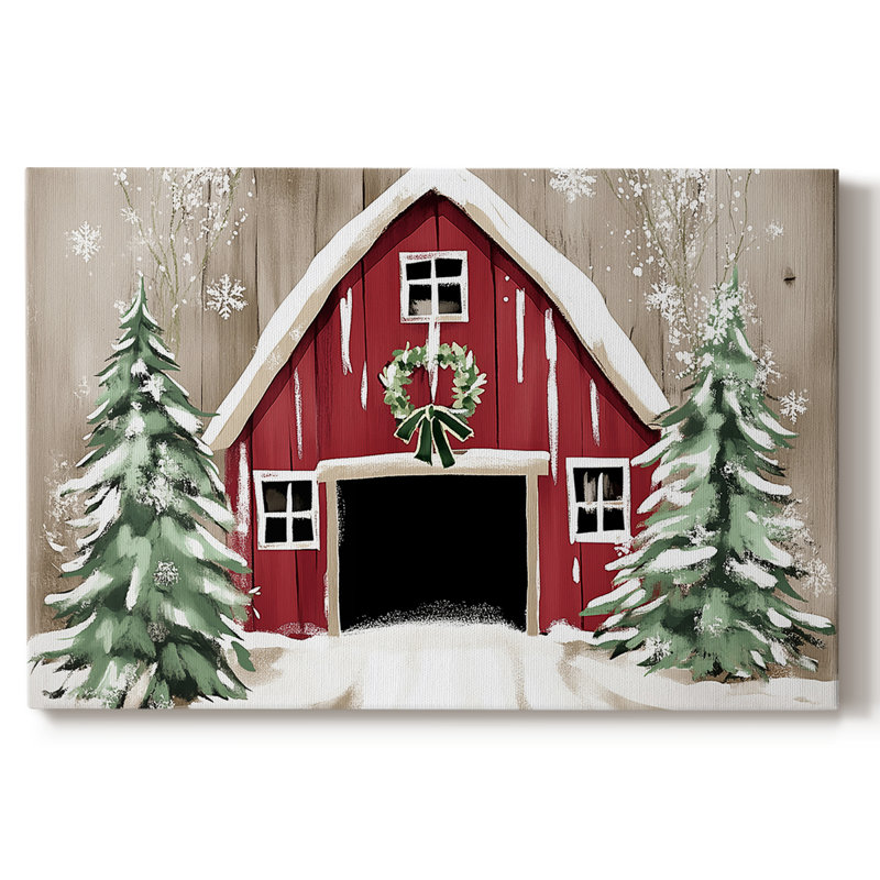 Christmas Holiday Art III- Gallery Wrapped Canvas-CIX, 12" H x 18" W