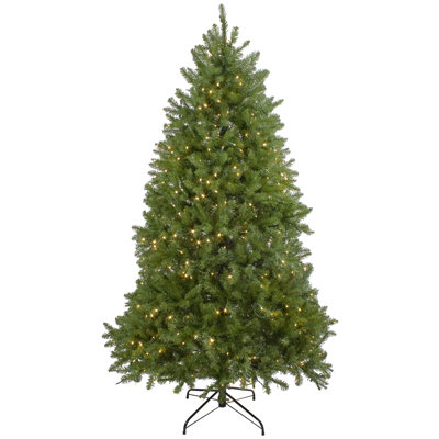 Arbre de Noël artificiel vert vert moyen avec lumières DEL claires