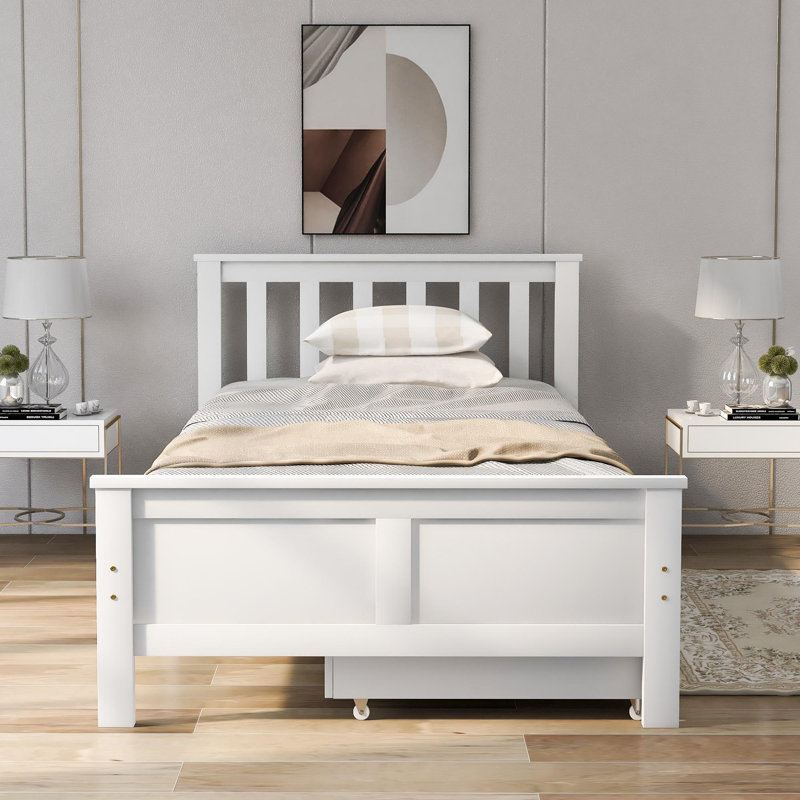 Peaks Solid Wood Storage Bed, Single (3')