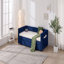 Lit de jour gigogne rembourré, taille simple, port USB, poches latérales, dossier à profil en V moderne, aucun sommier nécessaire-837075532