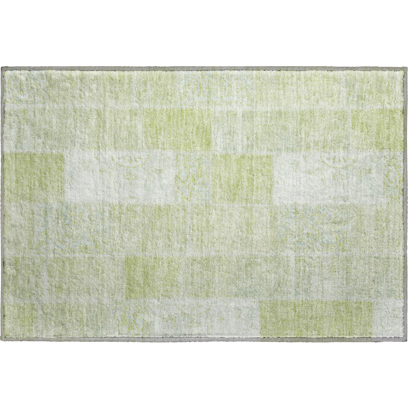 Tapis aloès Cerrito lavable à la machine de qualité supérieure, Rectangle 1 pi 8 po x 2 pi 6 po