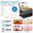 Dual Zone Car Freezer with APP Control, 48QT Portable Refrigerator for RV/Camping, -4°F to 68°F Cooling, Dual Voltage (12V/24V DC & 110-240V AC)