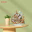 Gingerbread Factory Christmas House Art Kit, 2D DIY Festive Diamond Painting Art Kit, Unique Table Top Decoration Kit, Housewarming Gift