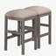 Ensemble de tabourets de salle à manger gris clair et gris