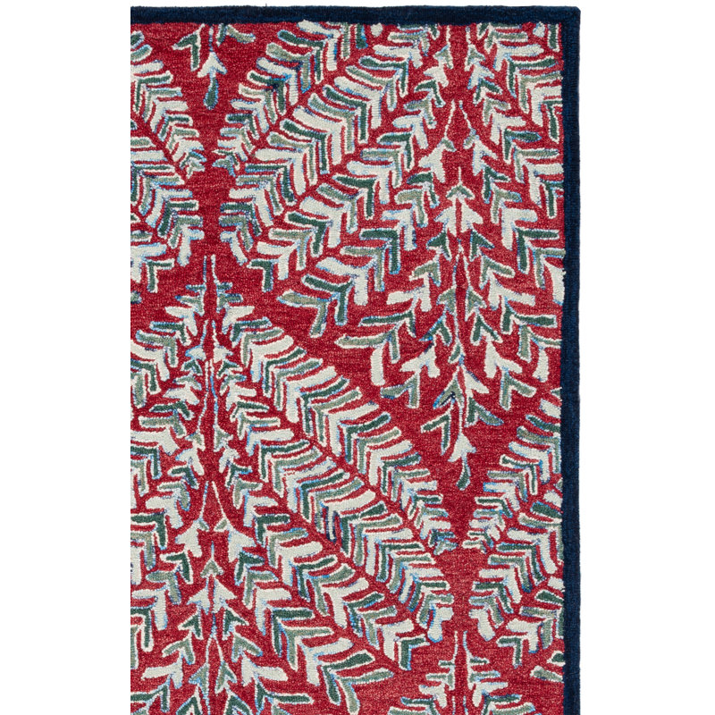 Tapis floral en laine tuftÃ© Ã  la main Chaitra, Carré 5 pi