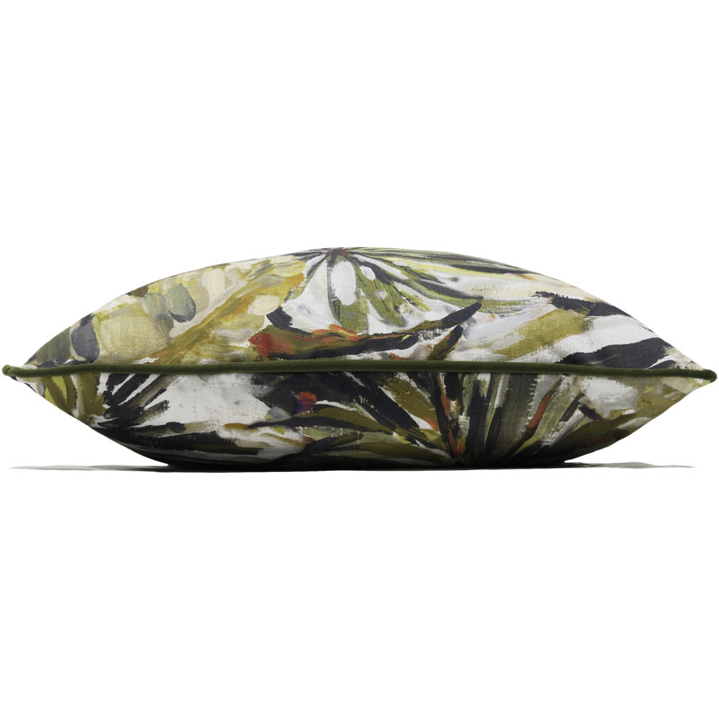Floral Square Cushion, Papaya