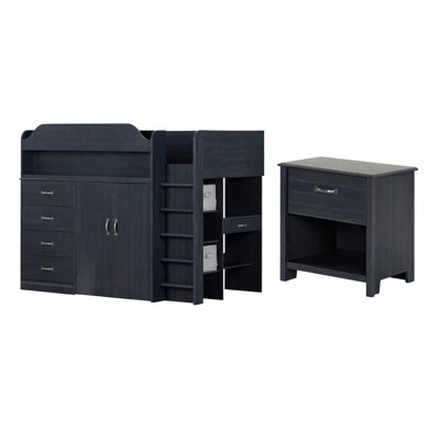 Asten Blueberry Loft Bed Nighstand