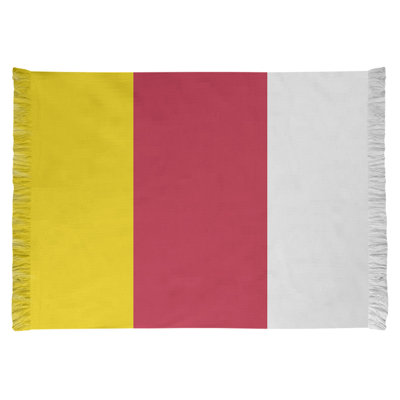 Tapis à rayures jaune/rouge/blanc St Louis