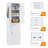Tall Freestanding Bathroom Storage Cabinet, White MDF With Hook And Adjustable Shelf | Gift Idea-2046049029