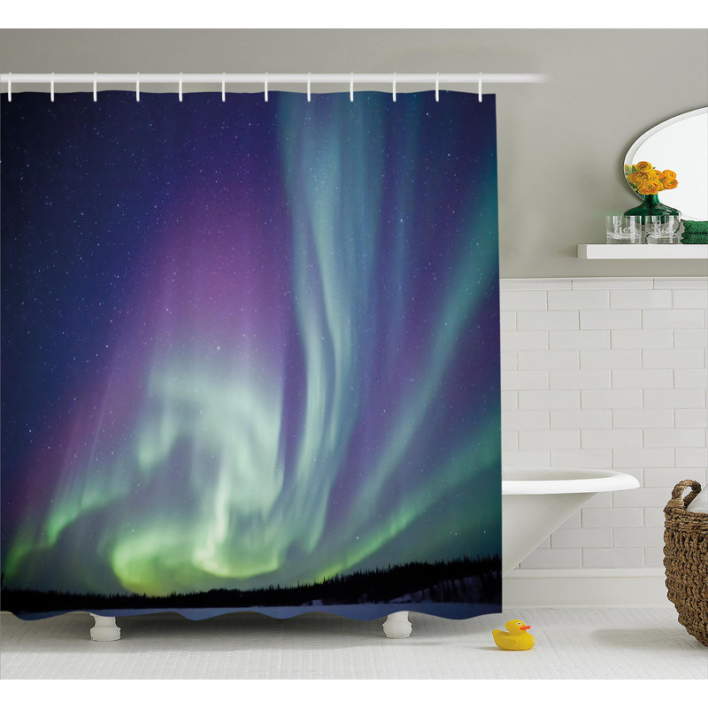 Rideau de douche simple sky starry, H 75 po x l 69 po