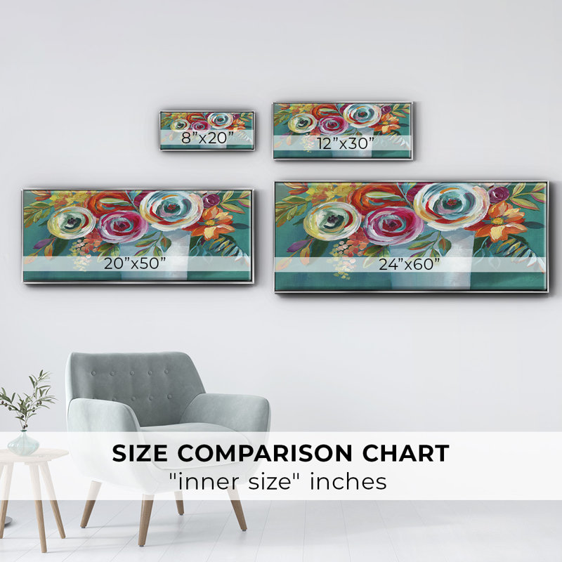 Color Burst II- Framed Canvas