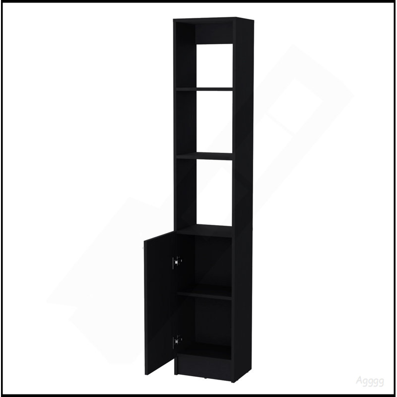 Armoire à linge 1 porte Wenge, Wenge