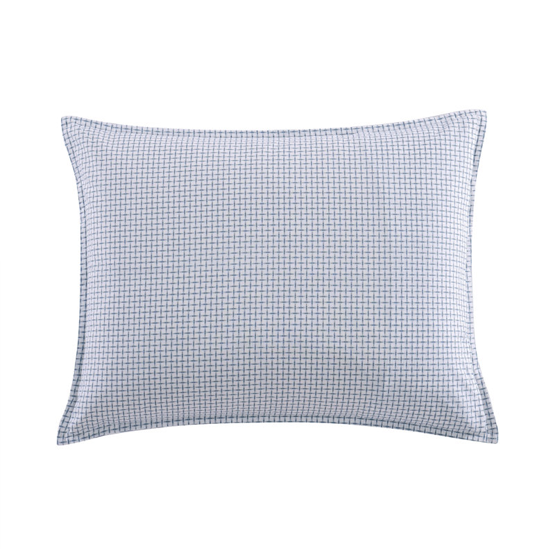 Twin Blue Mirage Cotton Reversible Comforter Set