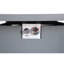30" Powder-Coated Metal Fire Pit With Smoked Glass Surface