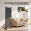 Paravent 6 panneaux, paravent pliant, gris anthracite-124393273