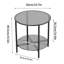 Kiyrah Glass Top End Table