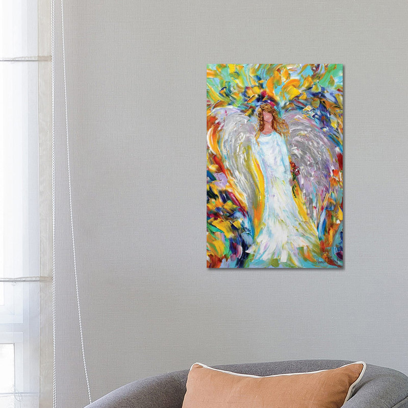 Angel Love 1 Piece Wrapped Canvas Painting, 66.04 cm H x 45.72 cm W x 3.175 cm D