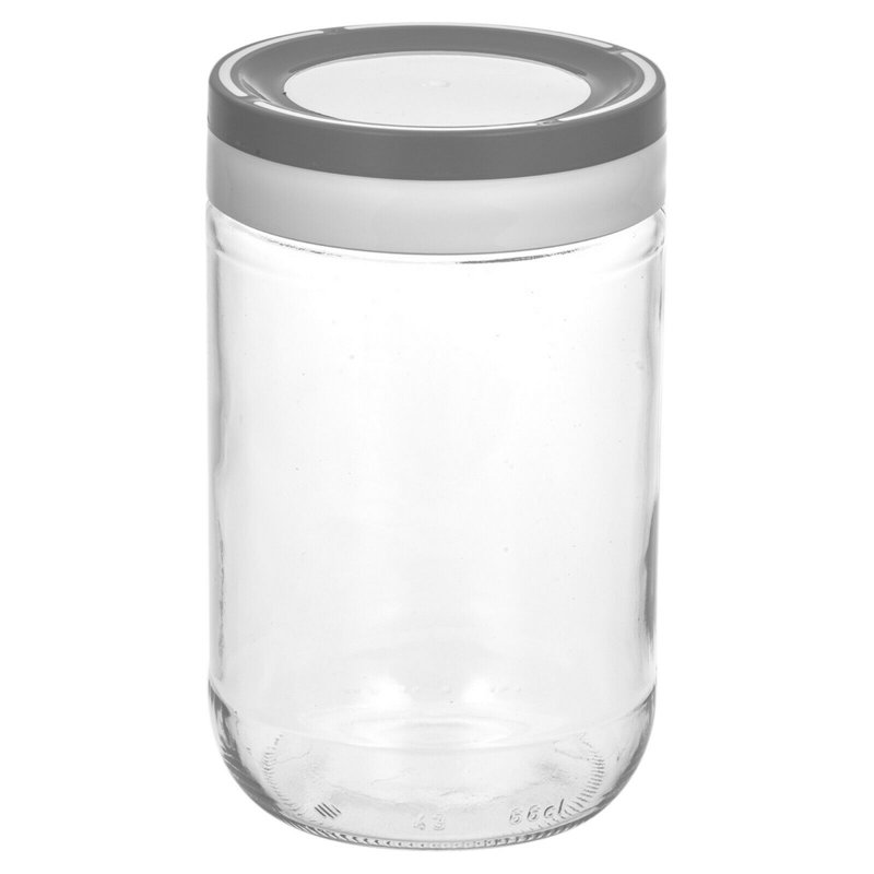 Glass Jar - Set of 3, 14cm H x 9cm W x 9cm D