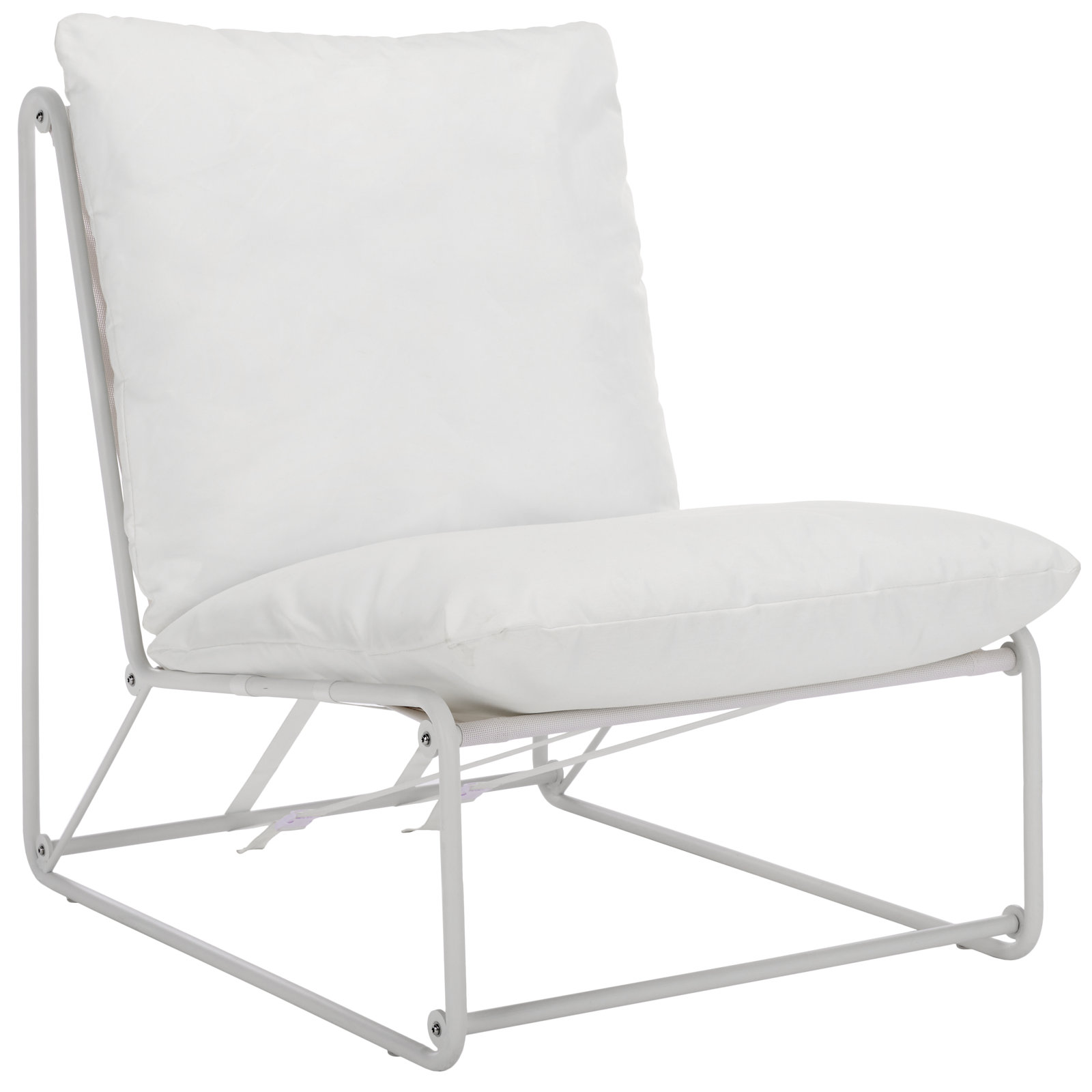 Basil 2-Person Patio Conversation Set with Steel Frame