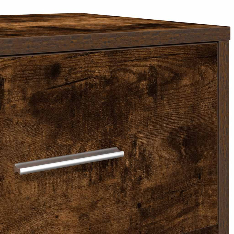 Bedside Cabinet With Drawer 40X34x50 Cm, Smoked Oak, 2