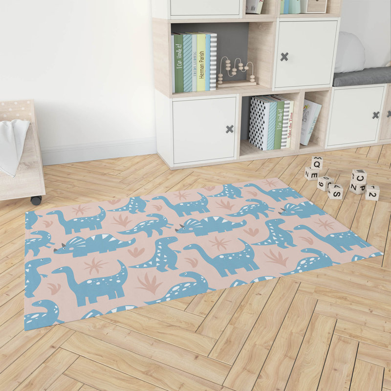 Prehistoric Pals  Kids Play Mat, Rectangle 2' x 3'