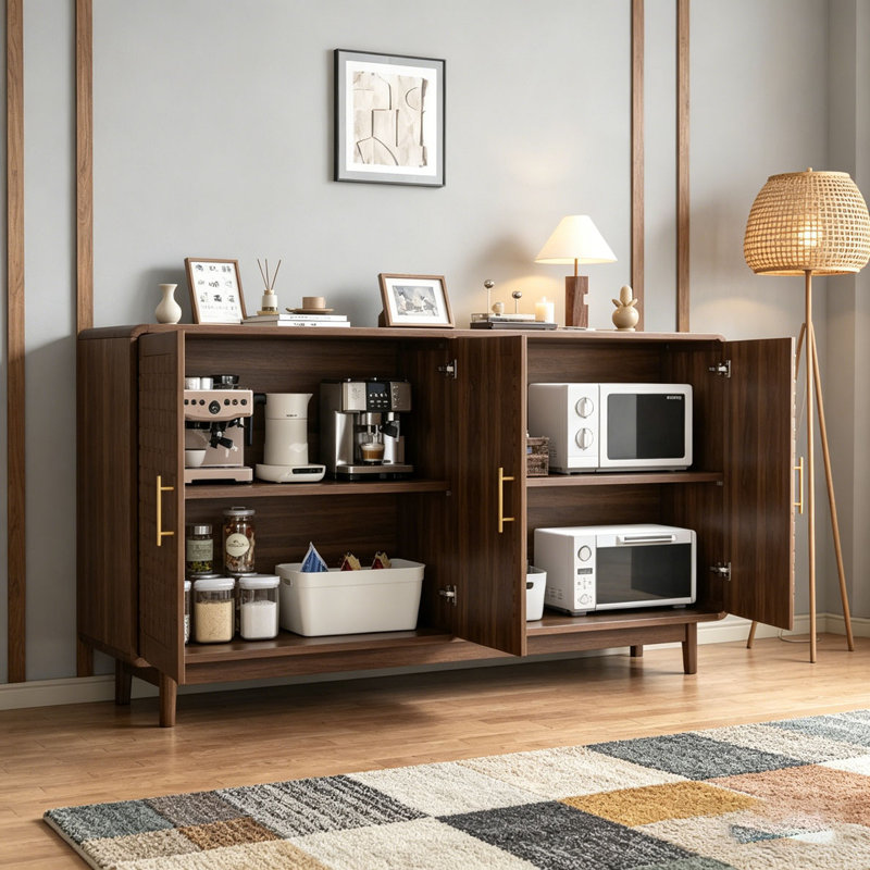 Buffet avec rangement, 55,12 pouces
