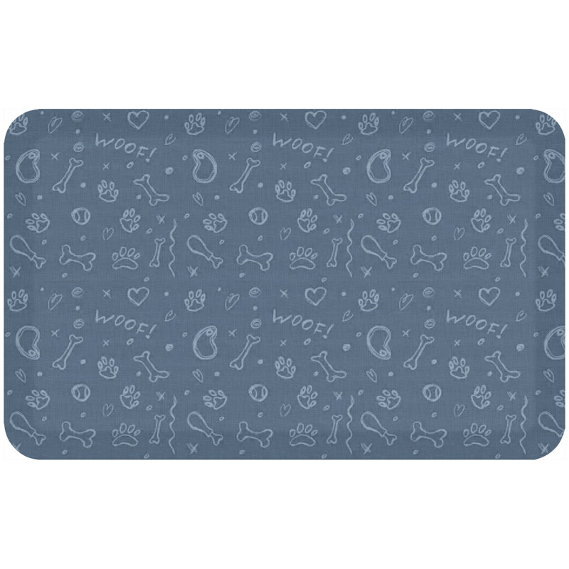 Tapis anti-fatigue Puppy Play, Lac bleu