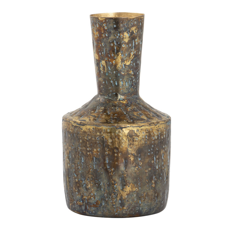 Vase Fowler - ensemble de 3 laiton patiné