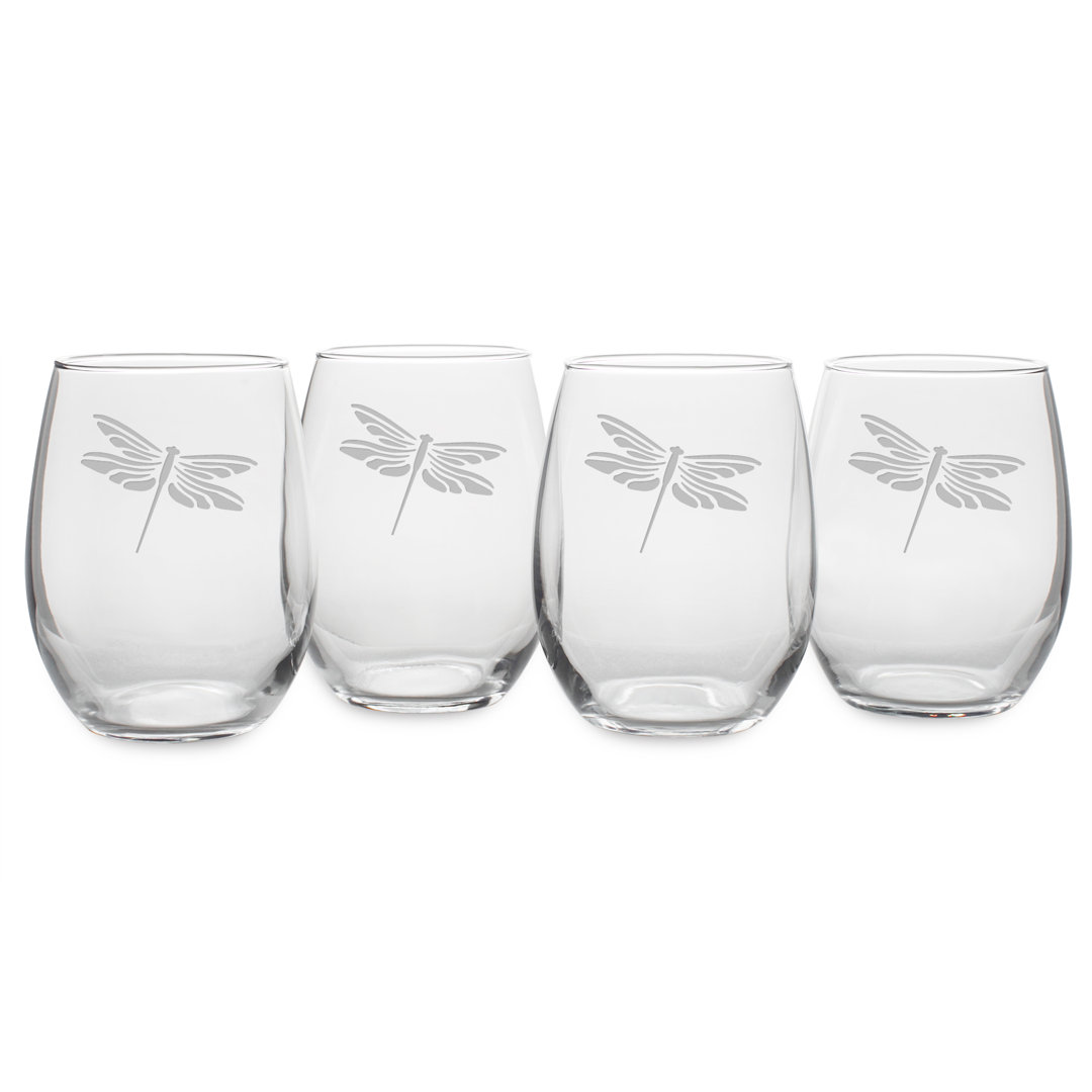 Cornwell 21oz. Stemless Wine Glass Set (Set of 4) August Grove®
