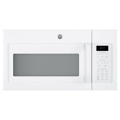 GE Appliances 30" 1.7 cu ft. 1000 - Watt Convertible Over-The-Range Microwave with Sensor Cooking