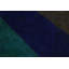 Tapis rayé bleu / vert en laine noué à la main 4 pi 1 po x 6 pi 0 po Moraal