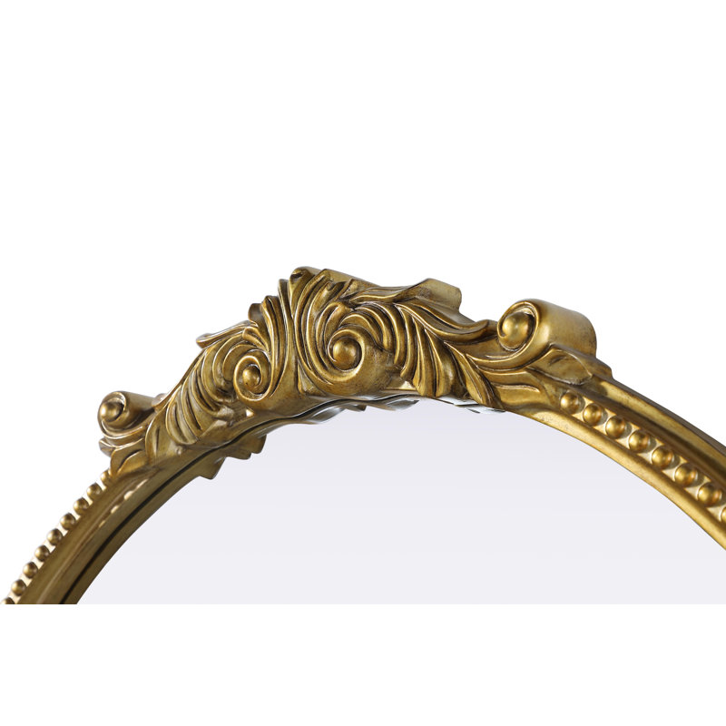 Miroir Monikah, 32 po x 30 po, Laiton antique