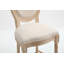 Ensemble de 2 chaises de bar à hauteur de comptoir avec pieds en bois sculpté et dossier rond French Country